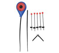 DANAIXZ Ice Fishing Pole End Extension Rods 5pcs High Strength ABS Stainless Steel EVA Tips for Winter Ice Fishing in Rivers Lakes Ponds (S)