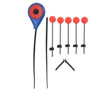 DANAIXZ Ice Fishing Pole End Extension Rods 5pcs High Strength ABS Stainless Steel EVA Tips for Winter Ice Fishing in Rivers Lakes Ponds (L)