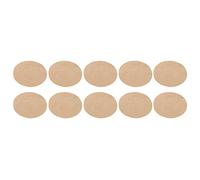 DANAIXZ Iron On Patches Adhesive Fabric Repair Stickers 10 Pieces Strong Bond No Oval Elbow Patch for Jacket Sweater Shirt DIY Clothing Repair Kit Flannel Material (Khaki)