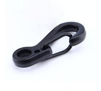 DANAIXZ Mini EDC Snap Spring Clips Hook Survival Keychain Tool Durable Alloy Key Ring Clip for Outdoor Adventures Camping Hiking Black 2.4cm