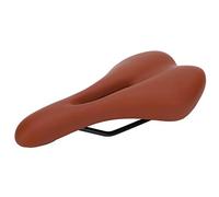DANAIXZ Mountain Bike Saddle Premium Comfortable Bicycle Seat Shockproof Cycling Cushion Ergonomic Hollow Design Soft Thicken Padding for Road Mountain Fixed Gear Bikes Polyurethan (Brown)