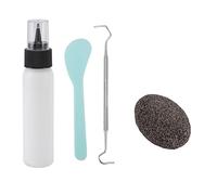 DANAIXZ Picking Rock Kit Oval Stone DIY Stress Relief for Adults Anxiety Relief Fun Relaxing Creative Activity Gift Idea White Latex Rubber 1 Set