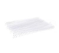 DANAIXZ Plastic Binding Rings 20pcs Premium Durable Spring Spiral Rings for Loose Leaf Paper A4 B5 A5 Notebooks White Black Blue Transparent 11mm 13mm 19mm (13mm*30 Holes Transparent 20 Strips)
