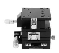 DANAIXZ Precision XYZ Linear Stage 60x60mm Micrometer Adjustable Trimming Platform Smooth 3 Axis Sliding Table for Laboratory Equipment Positioning and Mechanical Movement Aluminum