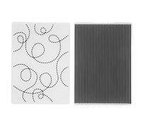 DANAIXZ Premium Plastic Embossing Folders Set of 2 DIY Craft Templates for Card Making Scrapbooking Invitations 5.8 x 4.1 Inch Embossed Design Stamp Buddy