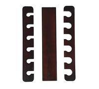 DANAIXZ Premium Wood Fishing Rod Organizer Wall Mount Storage Rack for Fishing Gear Made of Durable Teakwood Space Saving Design for Anglers 54 x 51.2 x 7.5 cm (Teak Color)