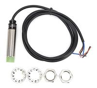 DANAIXZ PRL188DN 3 Wire Cylindrical Approach Switch Sensor 10-30VDC Industrial Automation Brass ABS 8mm Detection Distance with Fastening Nuts