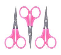 DANAIXZ Professional Embroidery Scissors Set 3PCS Stainless Steel Elbow Bent Craft Scissors with ABS Comfort Grip Handles for Sewing Quilting and DIY Projects 4.7 Inch