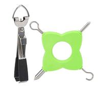 DANAIXZ Professional Fishing Knot Puller Tool Stainless Steel Multifunctional Fishhook Line Knotting Accessories for Anglers Outdoor Fishing Enthusiasts Plastic and Metal Durable Design (4-in-1)