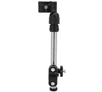 DANAIXZ Stainless Steel Bicycle Umbrella Holder Adjustable 360 Degree Rotation Bike Sunshade Mount Stand Anti Theft Cycling Accessory for Outdoor Riding Silver Color 1PC
