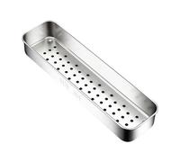 DANAIXZ Stainless Steel Silverware Tray Premium Quality Widened Splash Proof Cutlery Organizer Utensil Drawer Storage Tray for Kitchen Organization Durable Rustproof Design 27.7cm
