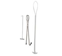 DANAIXZ Stainless Steel Veterinary Midwifery Hook Tong Pig Breeding Equipment Livestock Tool Durable Proof Midwifery Kit for Livestock Assistance Made of Premium Stainless Steel Me