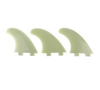 DANAIXZ Surfboard Fins 3 Pack Premium Performance Tail Fins Set for Longboards and Durable Nylon Plastic with Glass Fiber Reinforcement Lightweight Surfing Accessories Jade Color