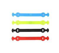 DANAIXZ Tennis Racket Vibration Dampeners 4 Pack Silicone Shock Absorber for Tennis Strings Vibration Control Comfort Red Black Blue Yellow 105mm