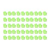 DANAIXZ Treble Hook Protective Covers Heavy Duty Reusable Fishing Hook Guards Safety for Lure Storage Tackle Organization 50PCS Fluorescent Green Polyethylene Bonnets