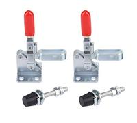 DANAIXZ Vertical Toggle Clamp Heavy Duty 2Pcs Set Iron Galvanized Quick Fixation Hand Tool for Welding Metalworking Sheet Metal Circuit Board Holding