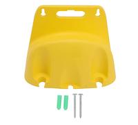 DANAIXZ Wall Mounted Water Pipe Reel Bracket Heavy Duty Hose Holder Storage Organizer for Garden Irrigation Car Washing ABS Plastic 25 x 15 x 15cm (Yellow)