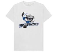 Danbury Trashers Ice Hockey Kids Womens Mens T Shirt Large White