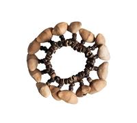 Dance Accompaniment Bracelet, Natural Fruit Rattle Stick, Sound Therapy Instrument,B