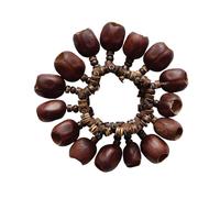 Dance Accompaniment Bracelet, Natural Fruit Rattle Stick, Sound Therapy Instrument,C