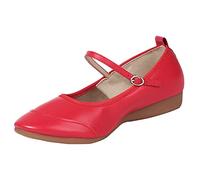 Dance Asakuchi Shoes Latin Color Shoe Sole Soft Dance Women's Solid Women's Casual Shoes Ladies Ballet Slippers Size 3 Red