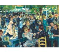 Dance at Le Moulin De La Galette 1000 Piece Jigsaw Puzzle, Warm and Bright Colors