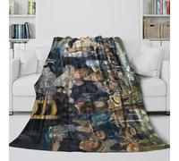 Dance at Le Moulin De La Galette Soft Blanket - Renoir Air Conditioner Blanket Birthday Gift for Son Daughter Grandson Granddaughter Friend - Bed Sofa Office Crib 70x80inch(180x200cm)