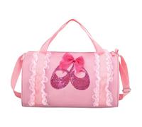 Dance Backpack Lovely Storage Bag Cross-body Bag Back to School Party | Oxford Cloth, Easy Access Opening, Shoulder Strap, Bright Pattern for Young Dancers, Stage Performances