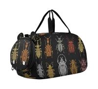 Dance Bag Sports Duffle Bag for Girl Boys,Gold Silver Spiders Kids Gym Bag, SpiderTravel Duffle Bag with Name, Overnight Weekender Bags