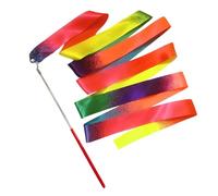 Dance Bands - Swivel Hook Attachment, Gradient Dance Training Bar, Gymnastic Streamers, Playroom Props, Soft Smooth Silk Satin Fabric Stick | Swirling Magic
