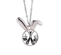 Dance Celebrate Mexico Totems Tambourine Rabbit Necklace Pendant Bunny Animal Jewelry Gift