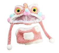 Dance Costume Set Chinese Zodiac Doll Traditional Festival Party Accessories for Kids Indoor Outdoor Play (16X6cm)