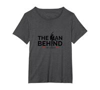 Dance Dads: The Man Behind The Dancer T-Shirt, Women's Plus, Dark Heather Grey, 4X