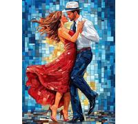 Dance Diamond Art, 5D Diamond Painting Figure, DIY Full Drill Gem Art Kits Adults Beginner Mosaic Making Kits, Cross Stitch Crystal Paintings Craft for Room Decor, Gifts for Women 100x135cm - 1F29Y
