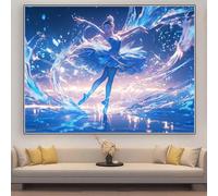Dance Diamond Art Princess Large Diamond Painting 70x50cm 2025 New Crystal Art DIY 5D Full Square Gem Adults Crafts, Rhinestone Embroidery Cross Stitch Mosaic Crafts Home Wall Room Decoration zhad615