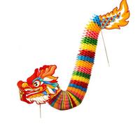 Dance Dragon Assembly Toy Set For Kid Teen Handmade Chinese Paper Puppet Craft Set For Spring Festival Party Supplies Preschool Craft Supplies