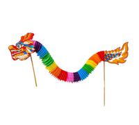Dance Dragon Assembly Toy Set For Kid Teen Handmade Chinese Paper Puppet Craft Set For Spring Festival Party Supplies Holiday Decoration
