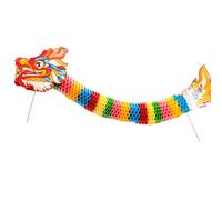 Dance Dragon Assembly Toy Set For Kid Teen Handmade Chinese Paper Puppet Craft Set For Spring Festival Party Supplies Holiday Decoration