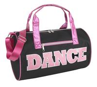 Dance Duffle Bags for Dancers, Girls, Teens, and Student Athletes, Fun Dance Workout Duffel Bag for Girls and Boys (Black/Pink)
