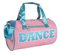 Dance Duffle Bags for Dancers, Girls, Teens, and Student Athletes, Fun Dance Workout Duffel Bag for Girls and Boys (Pink/Blue)