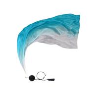 Dance Flag Veils - Silk Gradient Poi Set, Swing Ball Flow Props, Lightweight Performance Fabric Tools, Smooth Motion Stage Accessories, Elegant Dance Equipment | Artistic Props For Belly Worship Triba