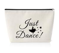 Dance Gift for Women Dancer Makeup Bag Inspirational Ballet Dancer Gift Dancer Lovers Gift Thanksgiving Christmas Birthday Gift for Dance Teacher Dance Team Gifts Travel Makeup Bag