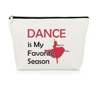 Dance Gifts for Girls Makeup Bag Dance Lover Gift Inspirational Gifts Dancer Gifts Thank You Gifts for Dance Teacher Cosmetic Bag Dance Mum Gift Ballet Gifts Dance Team Christmas Birthday Gift