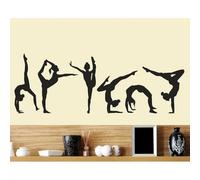 Dance Girl Gymnastics Wall Sticker Sports Vinyl Mural Sticker Dance Studio Girl's Room Home Decor Wallpaper