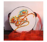 Dance Hand Drum Stage Performance Ethnic Photography Props Beat Drums On The Tambourine(Color-20)