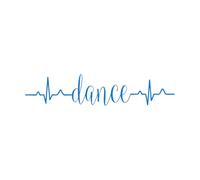 Dance Heartbeat Wall Sticker Vinyl Home Decor for Girls Room Home Bedroom Dance Studio Decoration Decals Sign Logo Large - 140x29cm