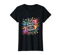 Dance in A Square Make A Circle of Friends |- Value Graphic T-Shirt, Women, Black, M