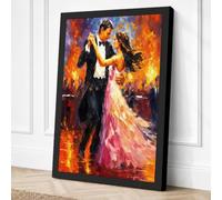 Dance in Flames Canvas Wall Art Print 30x20 Inch