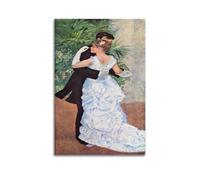 Dance In The City By Painter Pierre Auguste Renoir - Printed Posters Canvas Wall Art Decorative Bedroom Modern Home Print Picture 08x12inch(20x30cm)