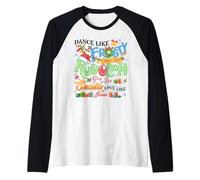 Dance Like Frosty Shine Like Rudolph Jesus Merry Christmas Raglan Baseball Tee
